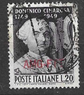 TRIESTE ZONA A - 1949 - CIMAROSA - USATO (YVERT 65 - MICHEL 99 - SS 68) - Nuovi