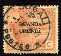 Ruanda-Urundi Kigali Oblit. Keach 7A1 Sur C.O.B. 67 Le 01/08/1928 - Gebraucht
