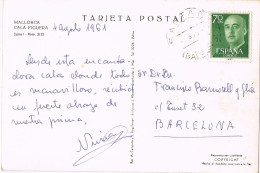 54707. Postal  SANTAÑY (Baleares) 1961. Vista De Cala Figuera De Mallorca - Storia Postale