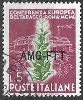 TRIESTE ZONA A - 1950 - TABACCO - LIRE 5 - USATO (YVERT 79 - MICHEL 115 - SS 84) - Mint/hinged