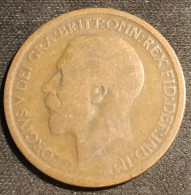 GRANDE BRETAGNE - ½ - 1/2 - HALF PENNY 1916 - George V - 1ère Effigie - Large Tête - KM 809 - C. 1/2 Penny