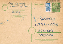 54710. Entero Postal WALDNIEL - EICKEN (Alemania Federal)  1954. NOTPFER Berlin, Sello Ayuda - Cartes Postales - Oblitérées