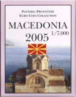 MACEDOINE . SERIE EUROS 2005 . ESSAIS . - Private Proofs / Unofficial