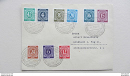 SBZ-10fach: Orts-Bf Kontrollr. I Mit 42 Pf WSt. Grünbach 16.7.48, 9 Versch. Wertstufen überfr. Knr: 933 ZF 2b), Ua. - Storia Postale