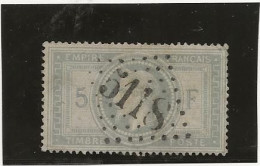 TIMBRE N° 33 - 5 FRS EMPIRE LAURE - OBLITERATION GROS CHIFFRE 5118 -YOKOHAMA  - COTE : 1500 € - 1863-1870 Napoléon III Lauré