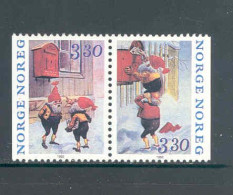 Norway 1992 Christmas Pair MNH ** - Unused Stamps