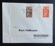 Deutschland 1935 Saargebiet Volkshilfe Mi. 171 Bogenrand + 172 Auf Geschäftsbrief Gestempelt/o Saarbrücken - Cartas & Documentos