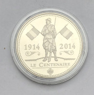 Médaille 1914-2014 Centenaire De La Première Guerre Mondiale- Flamme De L'arc De Triomphe - France
