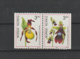 Norway 1992 Orchids Pair MNH ** - Unused Stamps