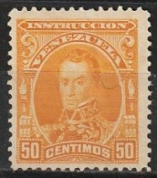 Revenue/ Fiscaux, Venezuela 1904 - Instruccion, 50 Centimos -|- MNG (No Gum) - Venezuela