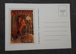 CARTE POSTALE PUBLICITE CYCLE VELO PEUGEOT VERS 1985-1990 - Other & Unclassified
