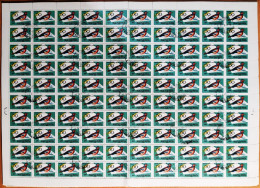 Hungria Pliego 100 Sellos Año 1961  Usado  Aves - Pajaros - Used Stamps