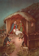 Vergine Maria Madonna Gesù Bambino Natale Religione Vintage Cartolina CPSM #PBP885.IT - Jungfräuliche Marie Und Madona