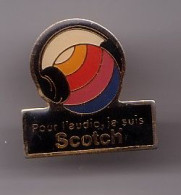 Pin's  Pour L'audio Je Suis Scotch Casque écouteurs Ref 1426 - Sin Clasificación