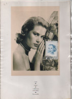 Carte Maximum Grand Format  MONACO - 1993 - Princesse Grace - Carte,timbre,oblitération, Maximaphile - - Briefe U. Dokumente