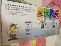 Hong Kong Stamp Scout FDC 1999 Rare - Cartas & Documentos