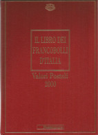 2000 Valori Postali - Libro Annata Francobolli D'Italia - PERFETTO - CON TUTTE LE TASCHINE APPLICATE -SENZA FRANCOBOLLI - Folder