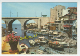 {91415} 13 Bouches Du Rhône Marseille , Promenade De La Corniche , Le Pont Et Le Vallon Des Auffes ; Bateaux - Endoume, Roucas, Corniche, Beaches