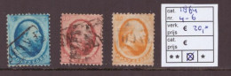 Netherlands Stamps Used 1864,  NVPH Number 4-6, See Scan For The Stamps - Usati