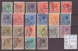 Netherlands Stamps Used 1926-39,  NVPH Number 177-198, See Scan For The Stamps - Oblitérés
