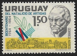 URUGUAY - 200 AÑOS NACIMIENTO ARTIGAS - AÑO 1965 - CATALOGO YVERT Nº 0269 - NUEVOS - Uruguay