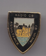 Pin's Médias Radio CB Assistance Neuil 87 Réf 7704JL - Médias