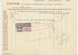 Omzetbelasting 6 CENT - Nieuw Buinen 1934 - Steuermarken
