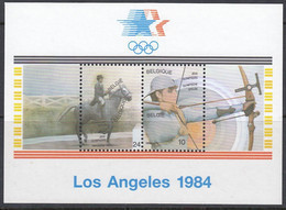 BELGIEN Block 54, Postfrisch **, Olympische Sommerspiele, Los Angeles, 1984 - 1961-2001