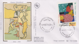 Enveloppe  FDC  1er  Jour   FRANCE   Oeuvre  De   Gaston   CHAISSAC    2000 - 2000-2009