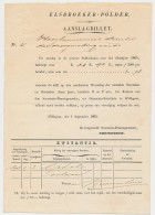 Aanslagbiljet Elsbroekerpolder 1865 - Revenue Stamps