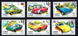 AJMAN STATE AUTO CARS   SET COMPLETE  SERIE COMPLETA USED CTO - Adschman