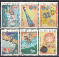 Vietnam 1980 - (2) Interkosmos: Joint Space Flight USSR-Vietnam, Mi-Nr. 1104/09, Used - Vietnam