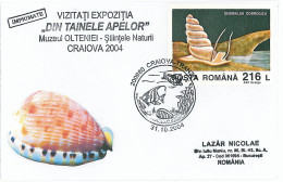 CV 89 - 144b Shells, Turtle, Craiova Museum Of Natural Sciences, Romania - Cover - Used - 2004 - Conchas