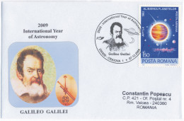 CV 89 - 896 Galileo GALILEI, Astronomy, Romania - Cover - Used - 2009 - Astronomie