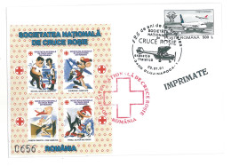 CV 89 - 307 Red CROSS, Romania - Cover - Used - 2001 - Croix-Rouge