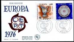 France - FDC - Europa CEPT 1976 - 1976