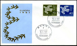 Bundesrepublik  - FDC - Europa CEPT 1961 - 1961
