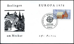 Bundesrepublik  - FDC - Europa CEPT 1978 - 1978