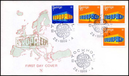  Zweden  - FDC - Europa CEPT 1969 - 1969