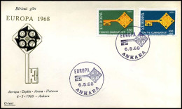  Turkije  - FDC - Europa CEPT 1968 - 1968