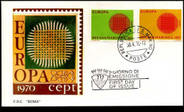  San Marino  - FDC - Europa CEPT 1970 - 1970