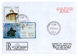 NCP 22 - 172-a Romania-Russia, VORONET Monastery - Registered, Stamp With 2 Vignettes - 2012 - Chiese E Cattedrali