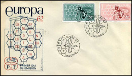  Spanje - FDC - Europa CEPT 1962 - 1962