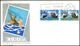  Spanje - FDC - Europa CEPT 1966 - 1966