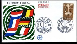  Frans Andorra - FDC - Europa CEPT 1966 - 1966