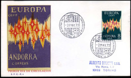  Spaans Andorra - FDC - Europa CEPT 1972 - 1972