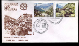  Spaans Andorra - FDC - Europa CEPT 1977 - 1977