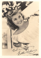 Esther Williams Printed Signed But Hand Appearance Rare Photo - Attori E Comici 