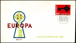  Liechtenstein - FDC - Europa CEPT 1968 - 1968