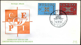  België / Belgique / Belgium - FDC - Europa CEPT 1963 - 1963